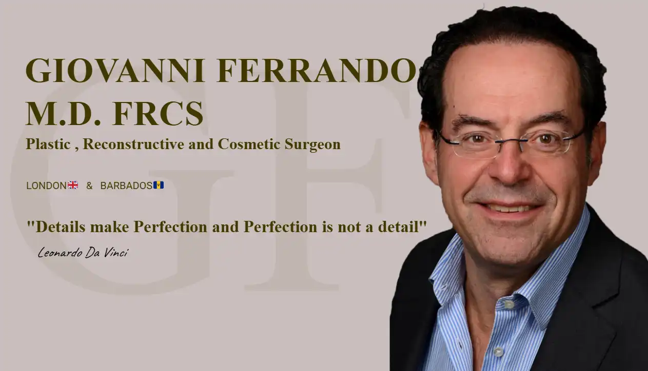 Dr Giovanni Ferrando, plastic reconstructive and cosmetic surgeon in London and Barbados