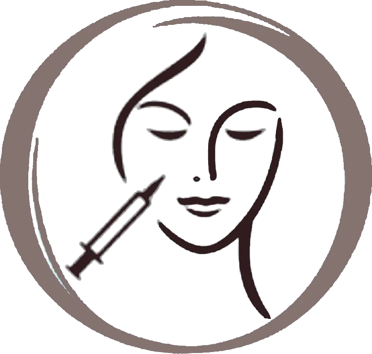 Facial cosmetic surgery procedure illustration